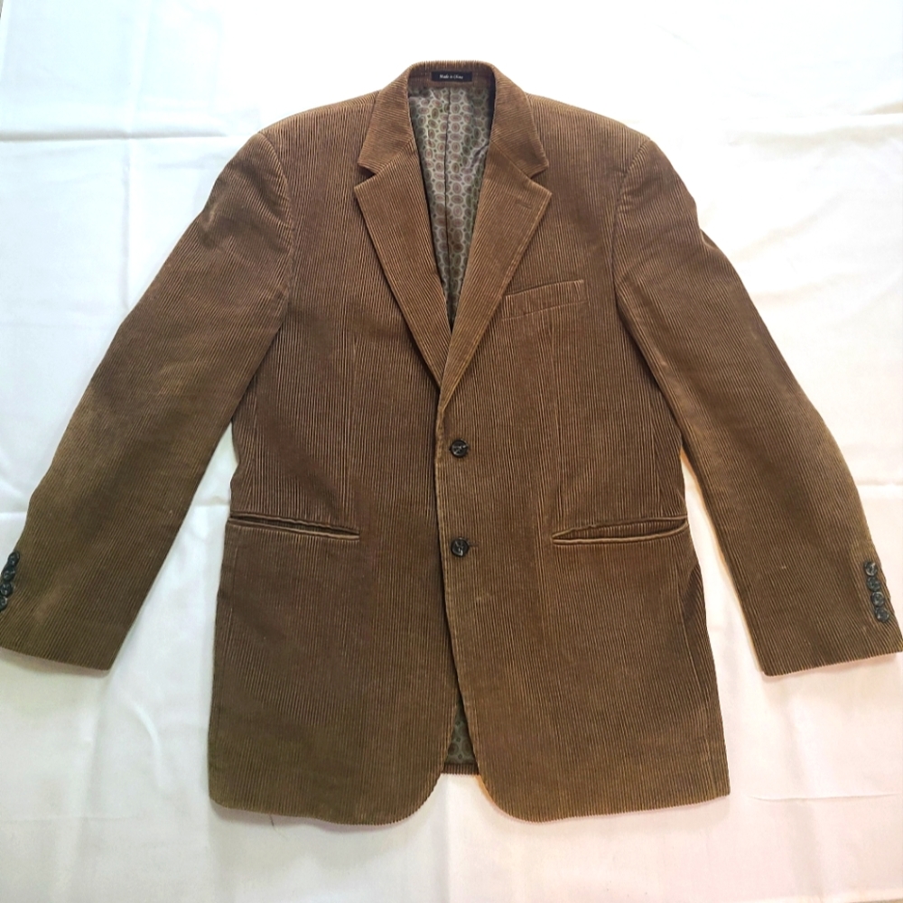 Lauren Ralph Lauren Green Label Brown Corduroy Blazer/Jacket 42R
